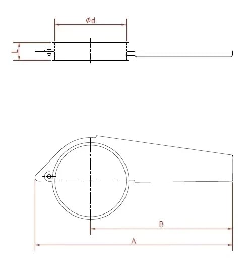 Sklendė rankinė d150/1,5mm, cinkuotas