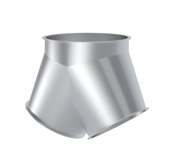 Trišakis simetrinis d100/80/80/1,5mm, 60°, cinkuotas