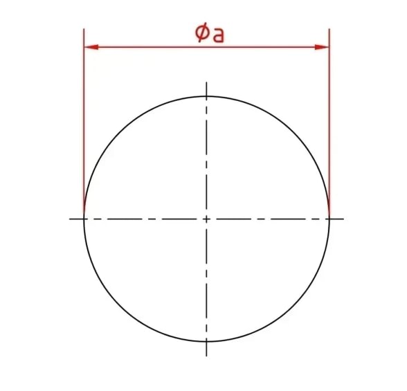 Aklė d100/2mm, nerūdijančio plieno