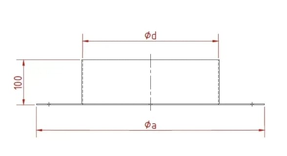Kanalas vamzdžiui d140-150/2mm, cinkuotas
