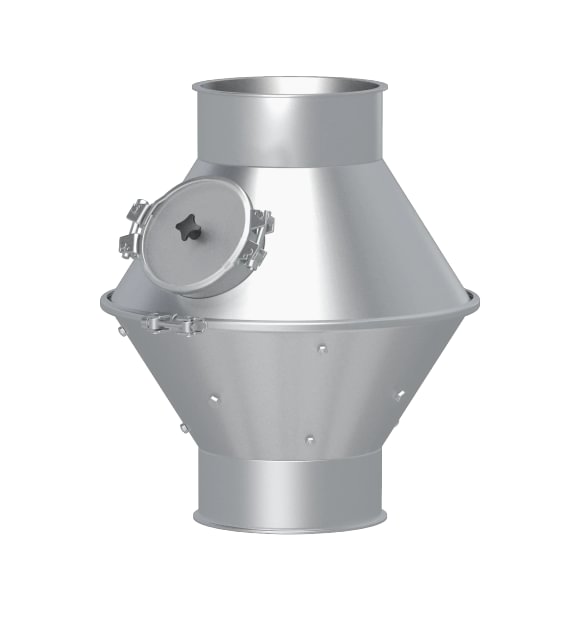 Stabdis srauto su apsauga d150/2mm, cinkuotas
