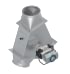 Skirstytuvas dviejų krypčių simetrinis pneumatinis d150/2mm, 45°, nerūdijančio plieno
